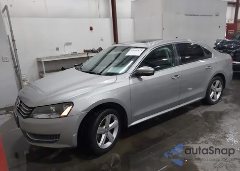 2013 Volkswagen Passat 2.5L Se from USA, damaged, VIN 1VWBP7A32DC124536